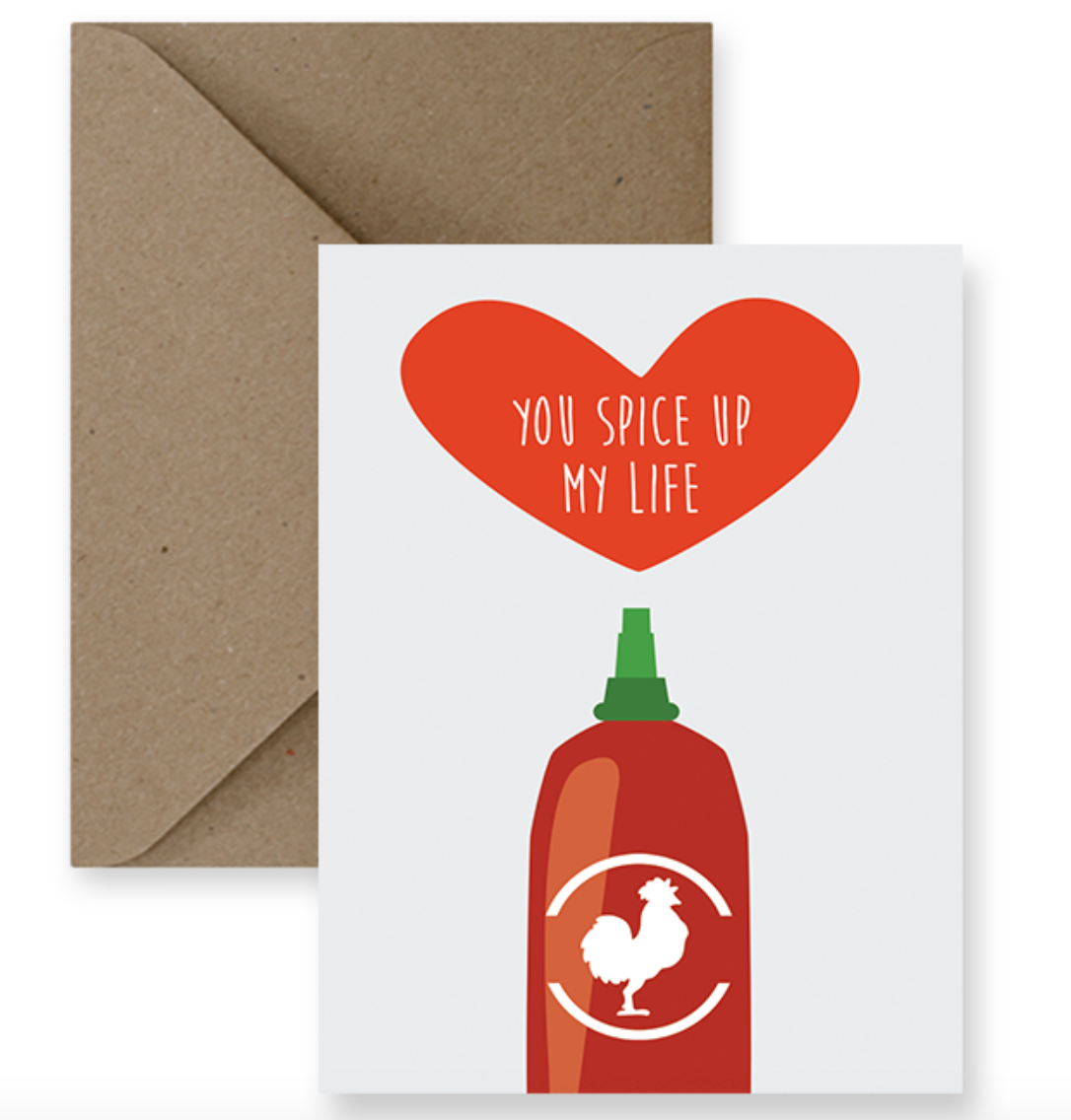 "You Spice Up My Life Greeting Card"